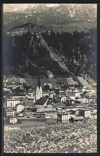 AK Davos, Teilansicht mit Kirche