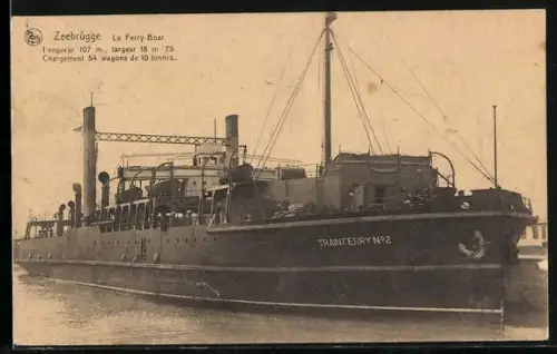 AK Fährschiff Trainferry No. 2 vor Anker