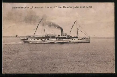 AK Passagierschiff Prinzessin Heinrich der Hamburg-Amerika-Linie