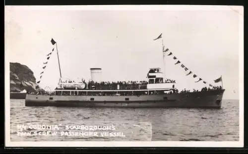 AK Passagierschiff MN Coronia auf See