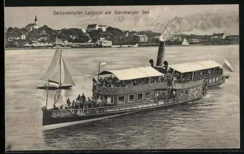 AK Starnberg, Salondampfer Luitpold am Starnberger See