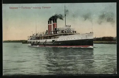 AK Steamer Turbinia nearing Toronto, Passagierschiff