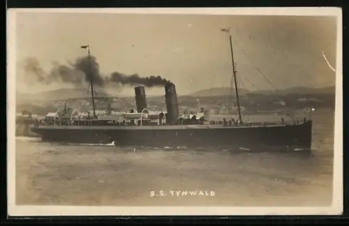 AK Passagierschiff SS Tynwald auf See