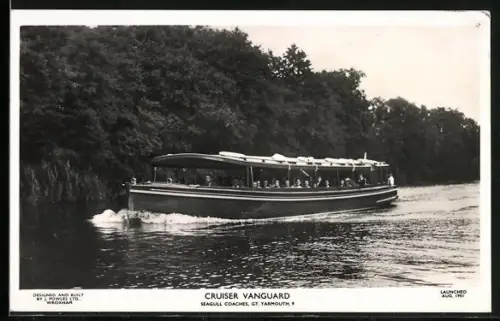 AK Dampfer Vanguard in Fahrt