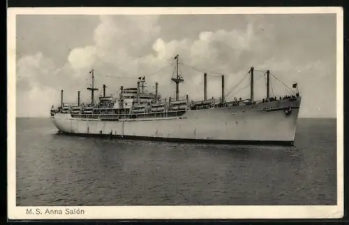 AK M.S. Anna Salén bei ruhiger See