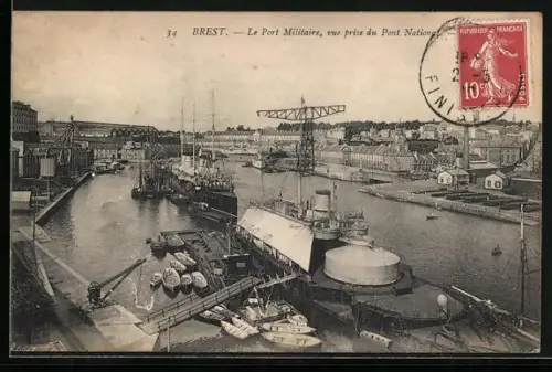 AK Brest, Le Port Militaire, Kriegshafen