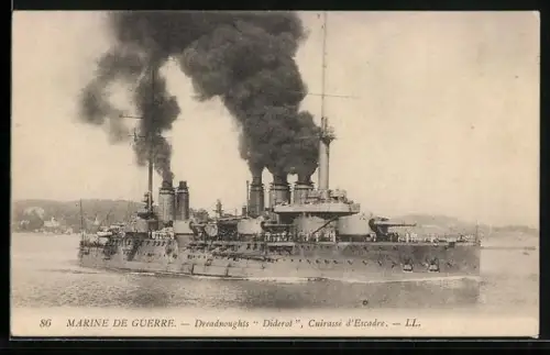 AK Kriegsschiff Diderot, Cuirassé d`Escadre