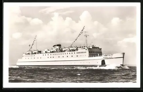 AK Hochsee-Fährschiff Theodor Heuss auf See, Deutschen Bundesbahn