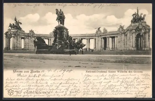 AK Berlin, Nationaldenkmal Wilhelm I., Panorama