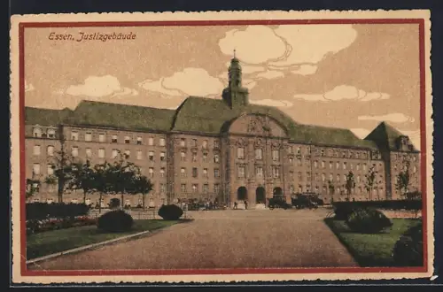 AK Essen / Ruhr, Am Justizgebäude