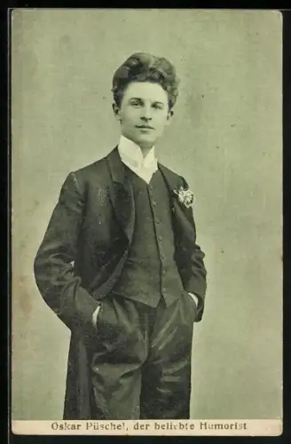 AK Oskar Püschel, der beliebte Humorist