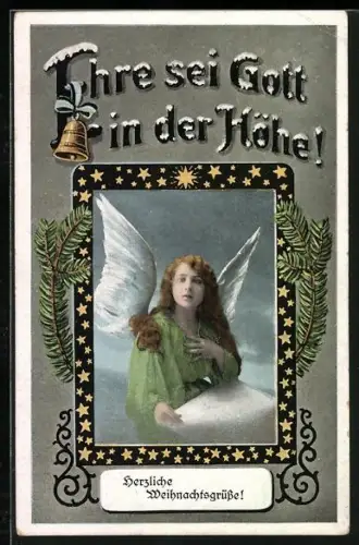 AK Weihnachtsengel, Ehre sei Gott in der Höhe