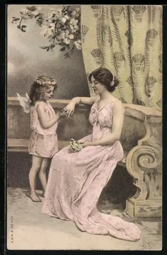 AK Amor steckt einer Dame einen Ring an