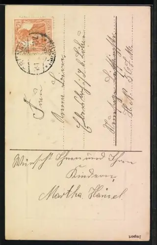 AK Winterliche Landschaft zu Weihnachten