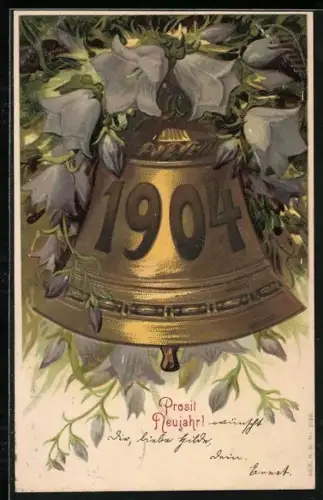 AK Jahreszahl 1904 auf einer Glocke