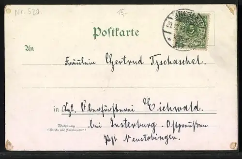 AK Weihnachtsmann mit Weihnachtsbaum, Reh im Wald