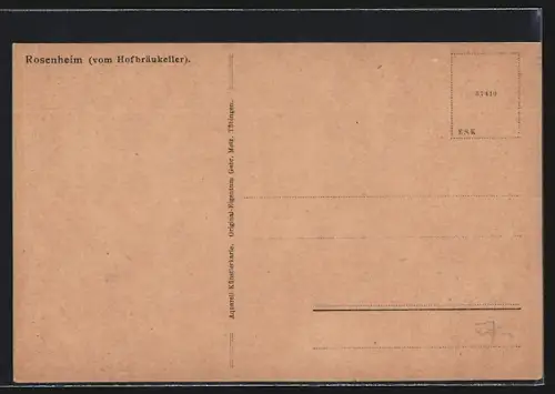 AK Rosenheim / Bayern, Ortsansicht von Hofbräukeller
