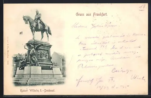 AK Frankfurt, Kaiser Wilhelm I.-Denkmal