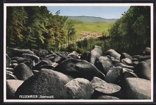 AK Felsberg / Odenwald, Felsenmeer