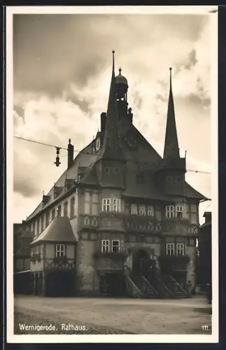 AK Wernigerode, Partie am Rathaus