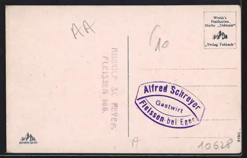 AK Toblach /Tirol, Ortsansicht am Eingang ins Höhensteintal