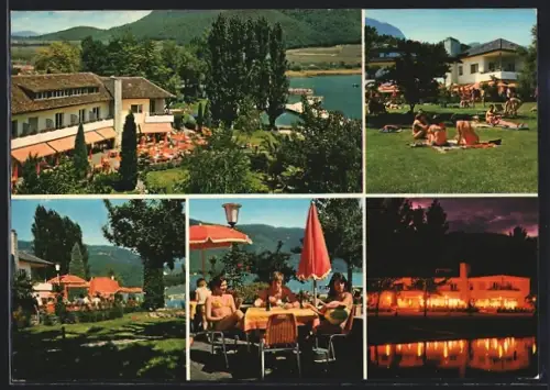 AK Kalterer-See /Bozen, Hotel Pension Seegarten, Inh. Fam. Spögler Leitner