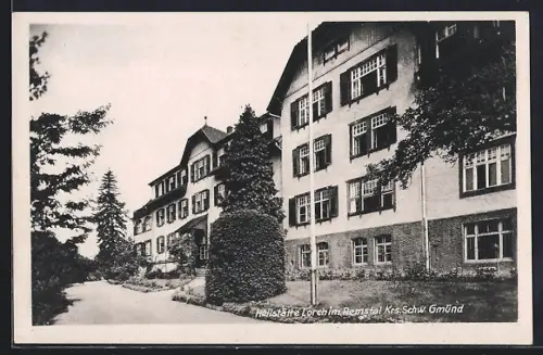 AK Lorch / Remstal, Strasse an der Heilstätte