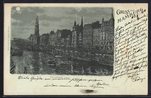 Mondschein-AK Hamburg, Partie am Dovefleet