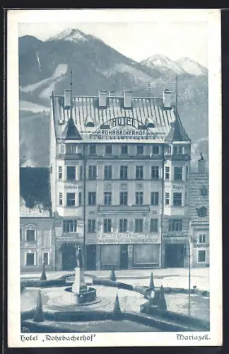 AK Mariazell, Hotel Rohrbacherhof Vorderansicht