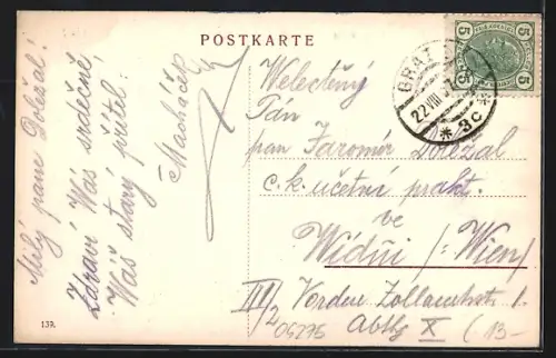 AK Graz, Hauptplatz mit Markt