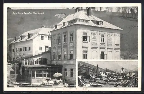AK Mariazell, Schobers Pension mit Sonnenbad