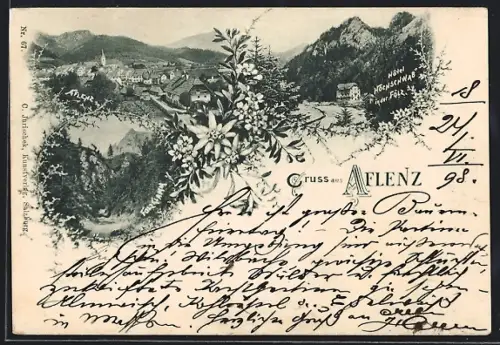 AK Aflenz, Hôtel Hochschwab in der Fölz, Fölzklamm und Totalansicht