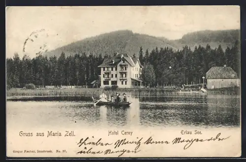 AK Maria Zell, Hotel Cerny und Erlau See