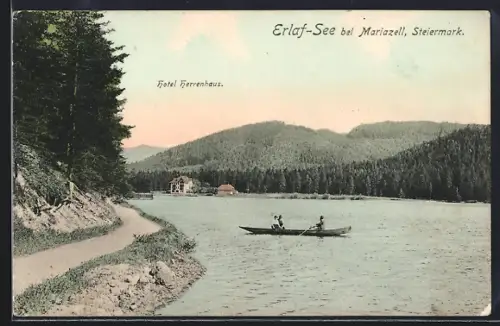 AK Mariazell /Steiermark, Hotel Herrenhaus am Erlaf-See