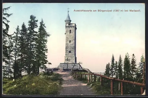 AK Mariazell, Aussichtswarte am Bürgeralpl