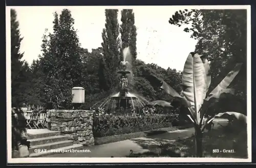 AK Graz, Stadtparkbrunnen