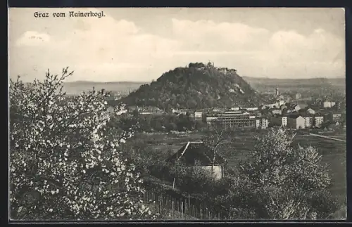 AK Graz, Teilansicht vom Rainerkogl