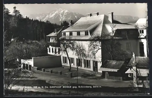 AK Gutenstein /N.-Oe., Mariahilfberg, Gasthaus Moser
