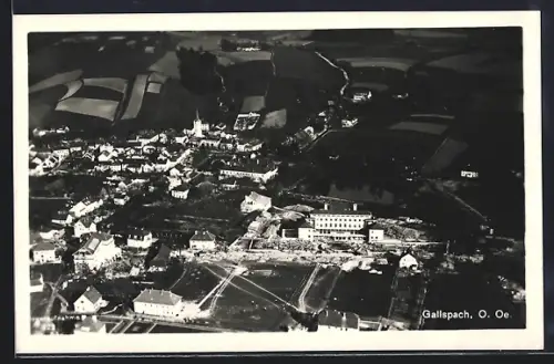 AK Gallspach /O. Oe., Ortsansicht vom Flugzeug aus