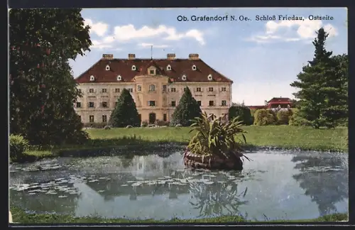 AK Ob. Grafendorf, Schloss Friedau, Ostseite