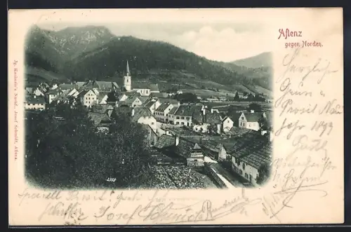 AK Aflenz, Panoramablick vom Berg gesehen