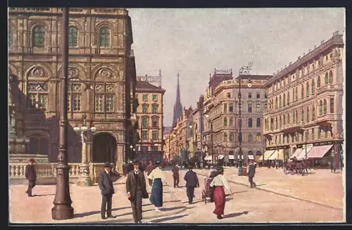 AK Wien I, Fussgänger auf der Kärntnerstrasse