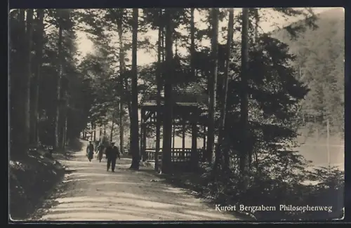 AK Bergzabern, Philosophenweg mit Pavillon