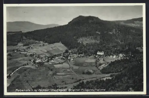 AK Rabenstein / Zwiesel, Flugzeugaufnahme