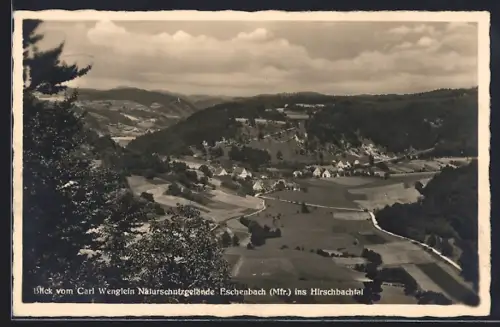 AK Eschenbach, Hirschbachtal vom Wenglein Naturschutzgelände aus