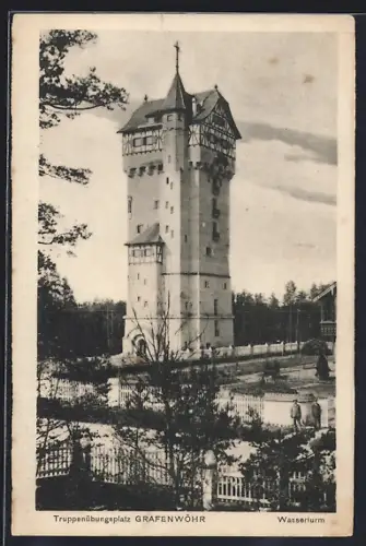 AK Grafenwöhr, Truppenübungsplatz, Wasserturm