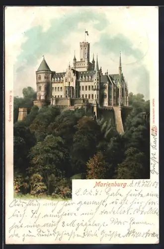 AK Pattensen, Blick zur Marienburg