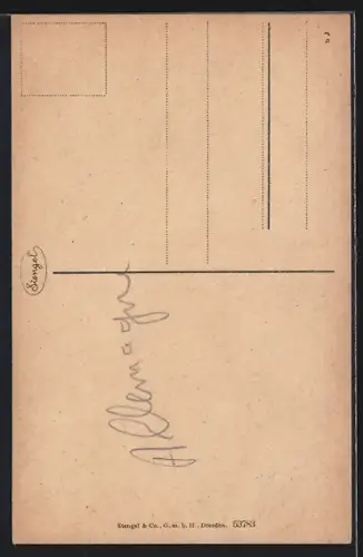 AK Andernach, Runder Turm, Strassenpartie