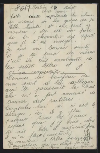 AK Berlin-Tiergarten, Partie an der Siegessäule