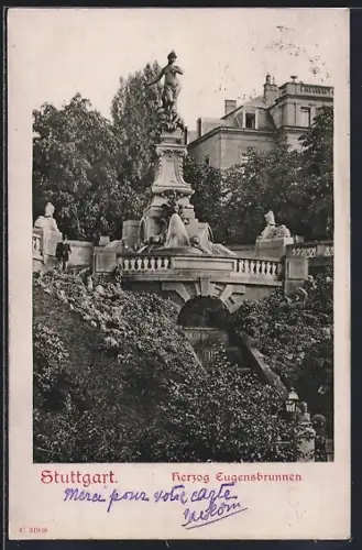 AK Stuttgart, Herzog Eugensbrunnen